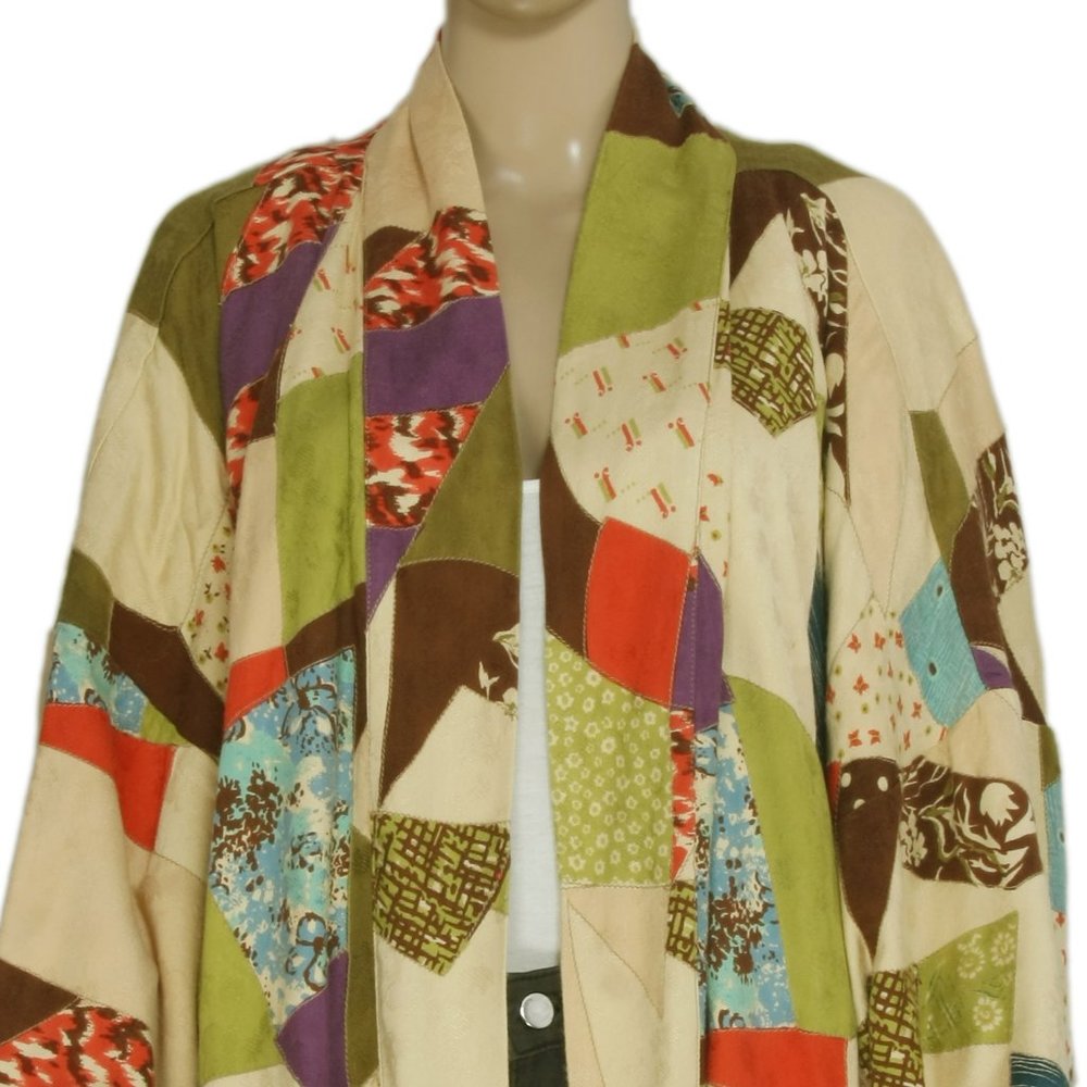 Uo Kimchi Blue Oversized Patchwork Jacket Tunic M… - image 7